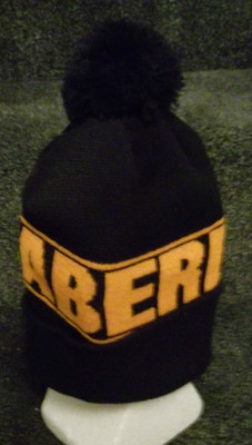 ABERDEEN FC BLACK \u0026 GOLD BOBBLE HAT | eBay