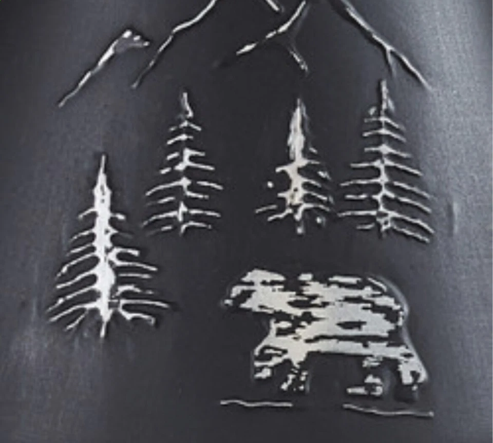 Lámpara de metal Black Bear con pantalla con puerta y vela de Park Designs Foto 2 de 2