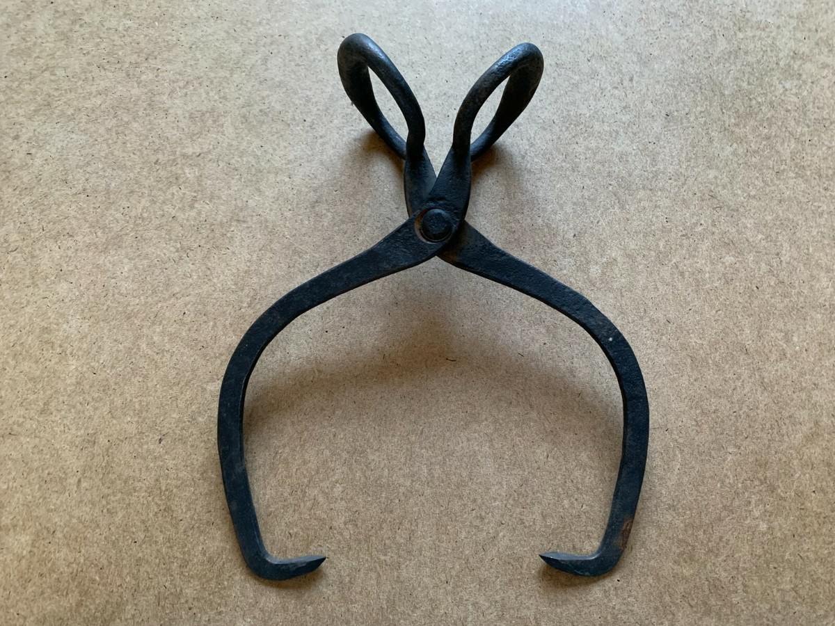 VINTAGE SOLID METAL HEAVY DUTY LOG PULLER ICE PICK GRAPPLE HOOK | eBay