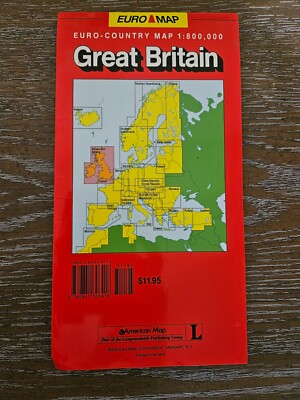 Großbritannien England Schottland Wales Irland Euromap American Map Corp 1:800.000