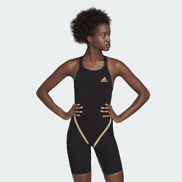 $450 Adidas Adizero XX Closed Back Swim Suit Speed Skin Knee