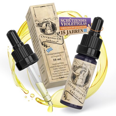 Athina Oregano Öl 10 ml Premium 100% ätherisches Oreganoöl aus Griechenland Oil