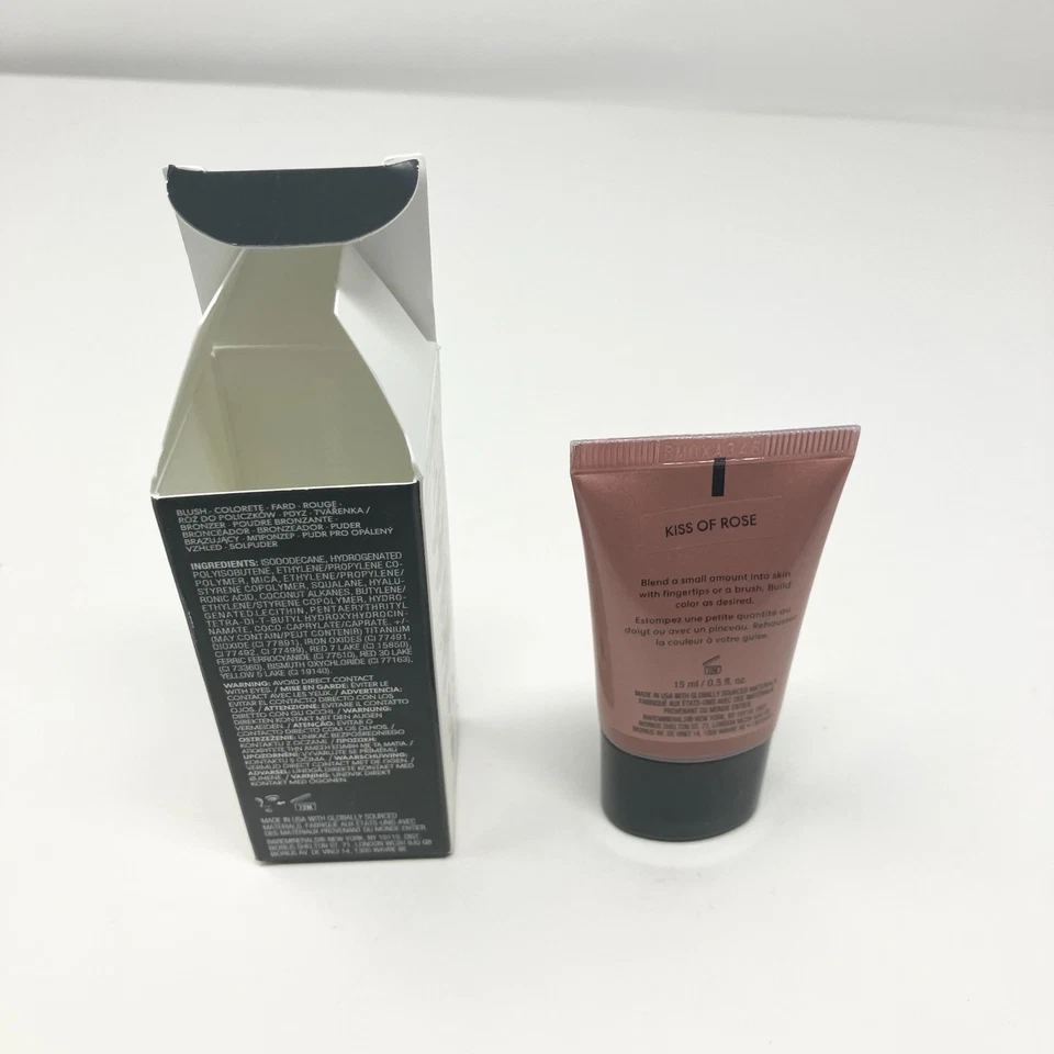 Rubor rubor bareMinerals Complexion Rescue + bronceador KISS OF ROSE 0,5 oz Foto 2 de 2