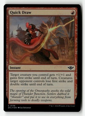 Quick Draw 138 Common Outlaws of Thunder Junction Magic: The Gathering Foil NM