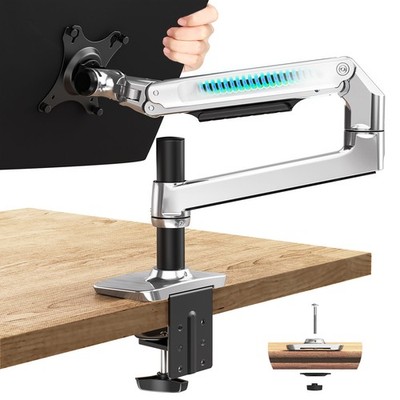 Single Monitor Mount - Single Monitor Arm Desk Mount, Fully Adjustable Computer
