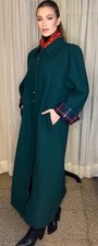 Rare 1980s Irish Handmade Pure Wool Avoca Swing Coat – Hunter green Pristine -M