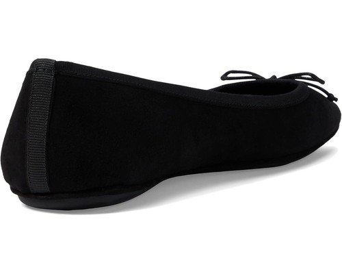 Zapatos planos de ballet Beatrix de gamuza negra para mujer Veronic Beard 7M - Imagen 4 de 5