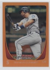 2011 Bowman Chrome Orange Refractor 17/25 Franklin Gutierrez #110 0b5