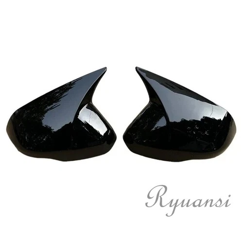 Glossy Black Rearview Side Mirror Shell Cover Cap For Hyundai Sonata 2015-2019