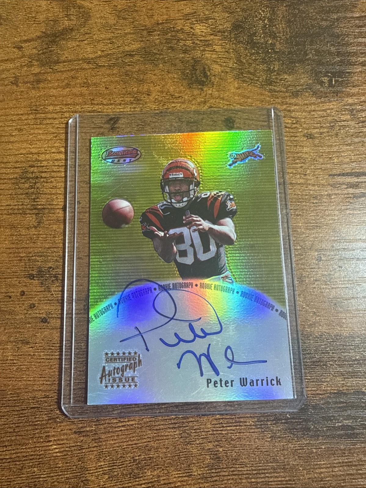 2000 Bowman's Best Rookie Autograph Peter Warrick #BB-PW Auto RC Cinci Bengals