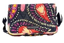 Vera Bradley Bi-Fold Wallet  Womens Quilted Zippered Twilight Paisley