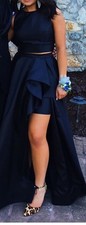 sherri hill dress size 6, two piece, asymmetrical. Worn once in 2018. Perfect