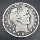 1909 BARBER HALF DOLLAR SILVER