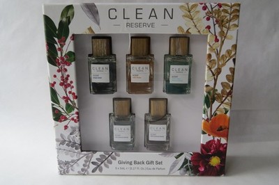 CLEAN Reserve Giving Back 5pc Mini Perfume Set | 5x5mL EDP | New Sealed