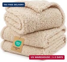 1 Pack 3 Calming Blankets Fluffy Premium Fleece Pet Blanket Soft Sherpa Throw fo