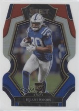 2022 Panini Select Premier Level Red & Blue Prizm Die-Cut Jelani Woods #143 0j8f