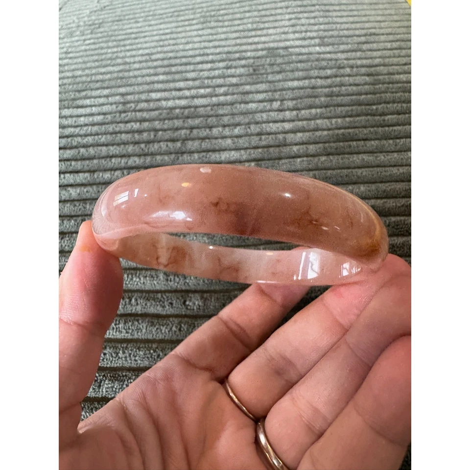 Brazalete Brazalete Lucita Rosa Mármol Para Mujer Moda Joyería Accesorio Foto 2 de 4