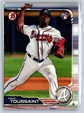 2019 Bowman #19 Touki Toussaint Atlanta Braves