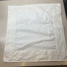 EUC HTF SFERRA BROS EUROPEAN COLLECTION WHITE EGYPTIAN COTTON EURO SHAM