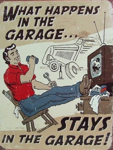 Retro Vintage Classic Man Cave Garage Old Sign Self Adhesive Vinyl Sticker