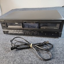 Vtg Technics RS-TR155 Auto Reverse Dual Cassette Deck Player Recorder Japan 80s