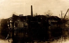 Postcard RPPC Shanty Homes Built on Stilts on Water c1881 Marked Mrs C Mattis