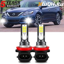 For Lexus ES350 2013-2015 H11 Fog Light Lens WHITE LED Bulbs 6000K High Power