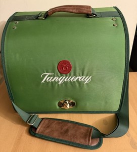 TANQUERAY GIN portable travel BARTENDER CARRY BAG case + 4x6" booklet INCOMPLETE
