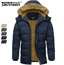 Men's Winter Thermal Jacket Water-Resistant Parka Coats Outdooor Warm Outerwear