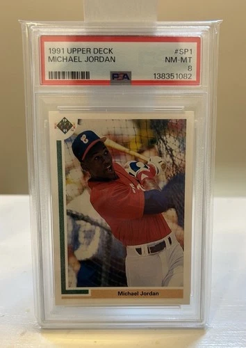 1991 Upper Deck Michael Jordan Rookie RC Baseball PSA 8 Centered Fresh Grade! 🔥