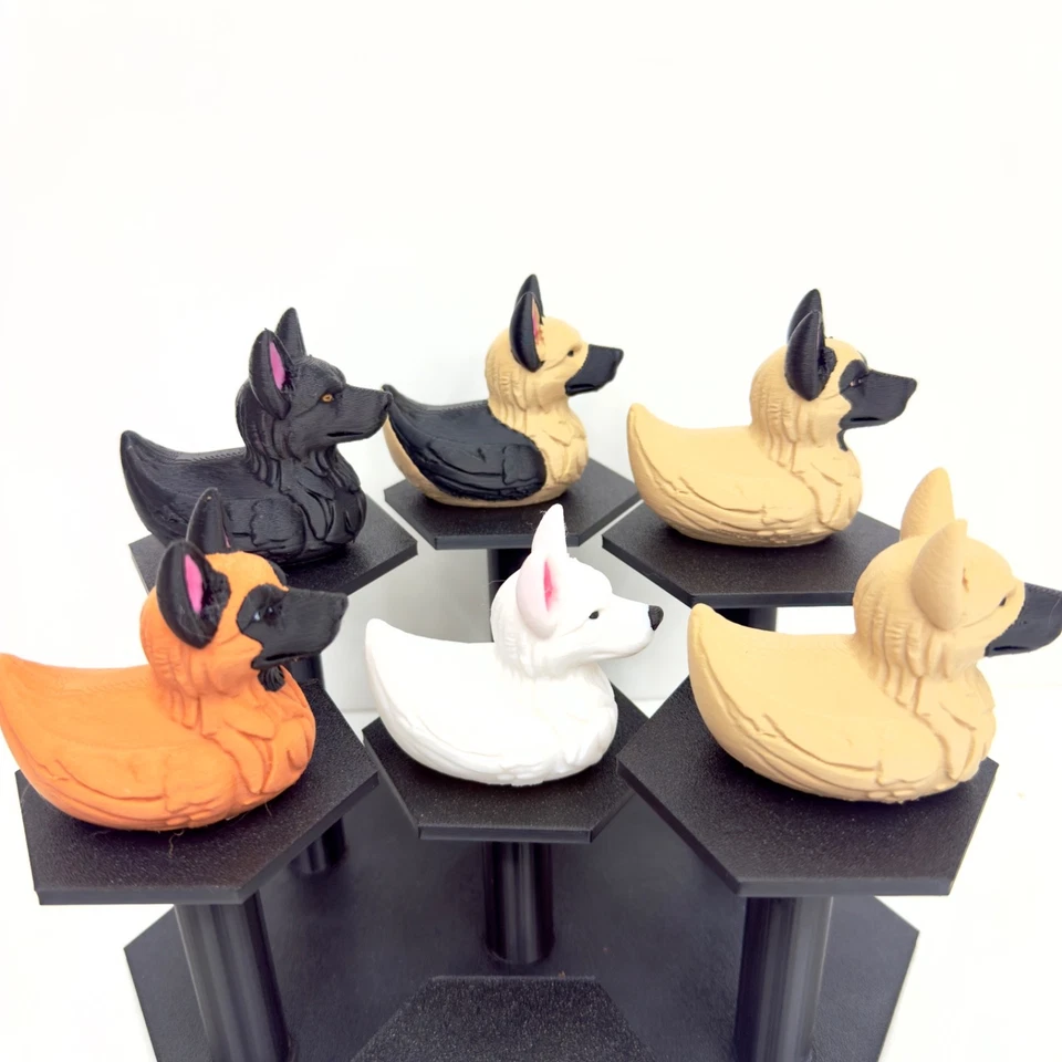GSD y Malinois Duck | Negro Blanco Tostado Sable | Jeep Duck | Decoración Cruise | Impresión 3D Foto 3 de 4