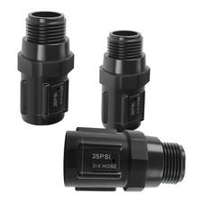 3 Pack 3/4 Drip Irrigation Pressure Control Regulator 15 PSI and 25 PSI ABS