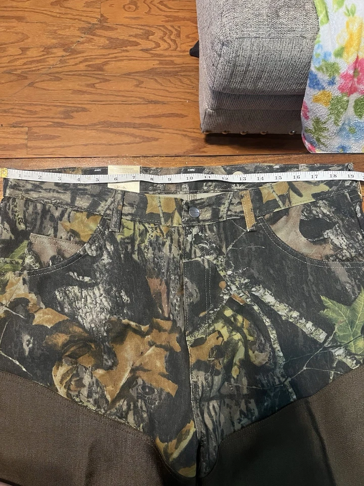 NUEVO CON ETIQUETAS Pantalones Wrangler PROGEAR PANTALÓN UPLAND RealTree Camuflaje Caza Aire Libre 38x33 Foto 2 de 4