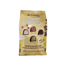 Witors Italian Truffles, Assorted Milk And Dark Chocolate Truffles With Filling