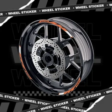 Orange 17'' Rim Wheel Sticker Decal Strip Tape R03B For Triumph Sprint 900 -MC