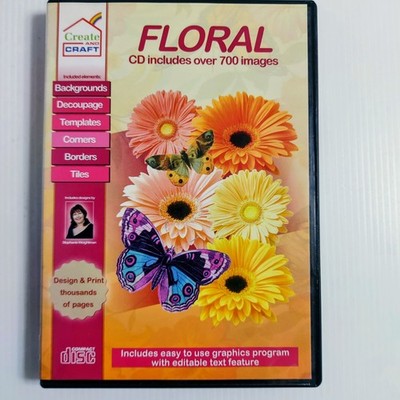 Create & Craft Floral Craft CD-ROM Anleitung über 700 Bilder My Craft Studio