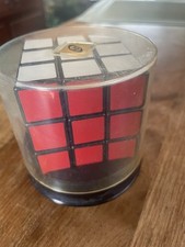 1980 Rubik's Cube W/ Display Case Manufactured In Hungary 1st Gen Rubiks Early
