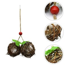 1pc Outdoor Bird Nesting Pendant Hanging Bird House for Decor (Assorted Color)