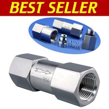 Compact One-Way 304 Stainless Steel Check Valve 1/2 Inch for Extreme Conditions