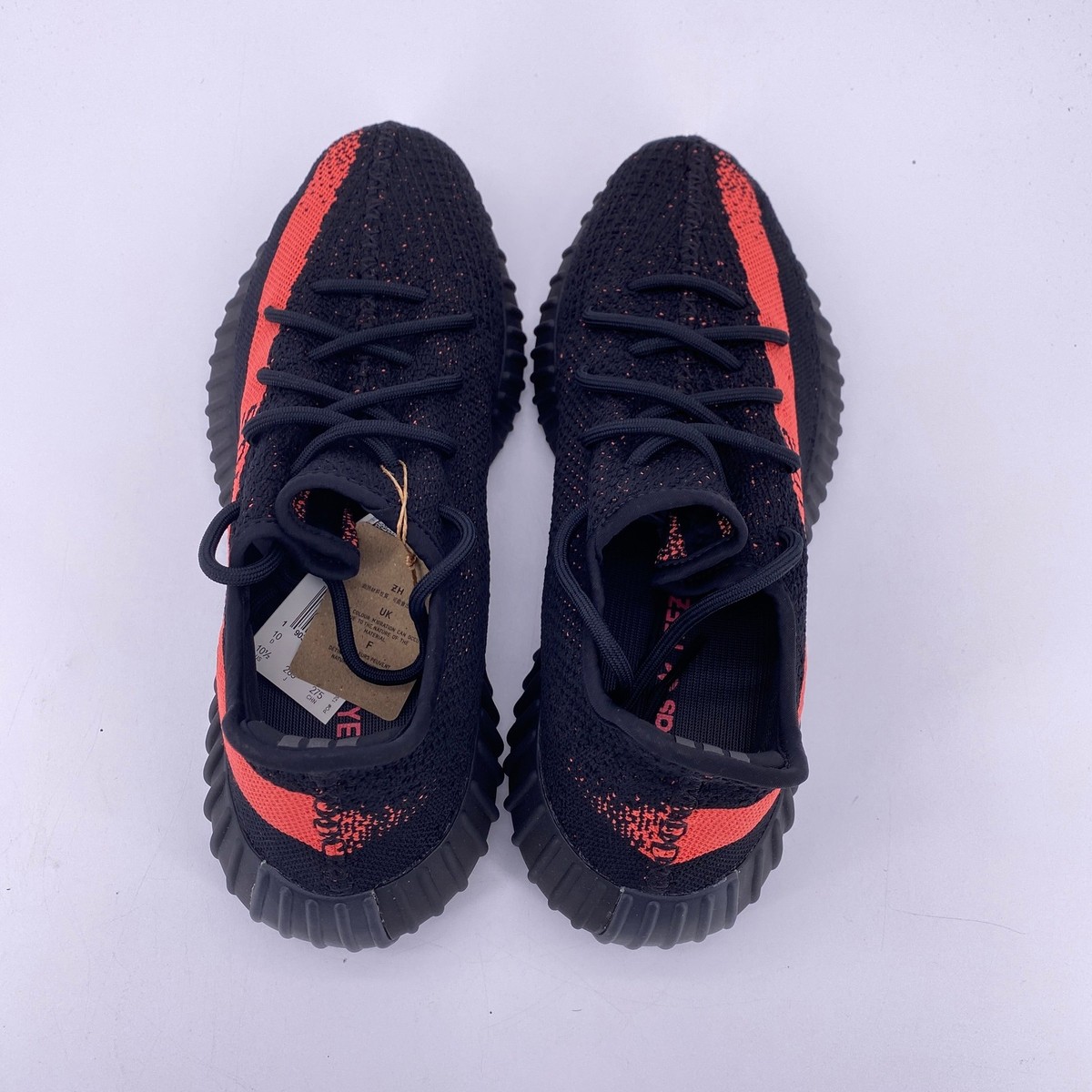 Size 10.5 - adidas Yeezy Boost 350 V2 Low Red Stripe for sale