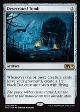 Desecrated Tomb -Foil Light Play MTG Magic 2019 Core Set