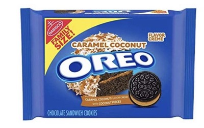 RARE LIMITED EDITION OREO Caramel Coconut Creme Chocolate Cookies 17 oz