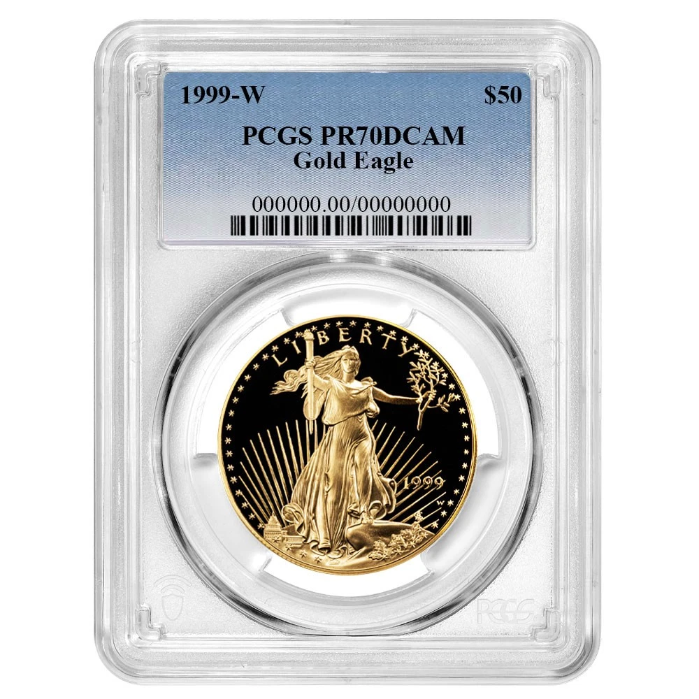 American Eagle 1 oz Precious Metal Content per Unit 1999 Gold