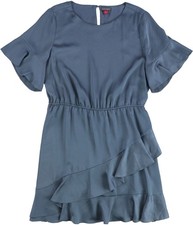 Vince Camuto Womens Ruffled A-line Dress