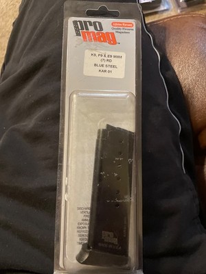 ProMag Kahr K9, P9, E9, 9mm, 7-Round Magazine, KAR 01, Blue Steel
