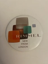 Rimmel New From London Advertising Pin Back Button P103