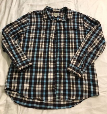 LL Bean 100% Cotton Flannel Shirt Traditional Fit XL-Reg