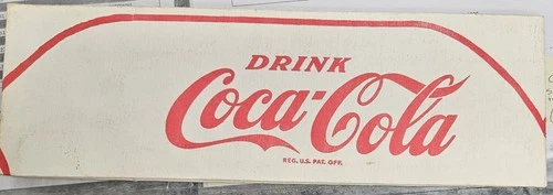 1961 vintage DRINK  COCA-COLA Trade-mark white Workers 4x11"  Paper Hat
