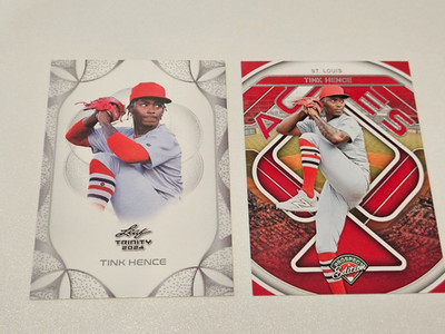 Tink Hence Lot (2) 2024 Leaf #92 & 2024 Panini Prospects Aces #4
