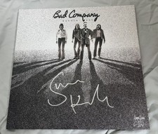 Simon Kirke Signed Vinyl Album Bad Company Drummer Burnin Sky With Proof